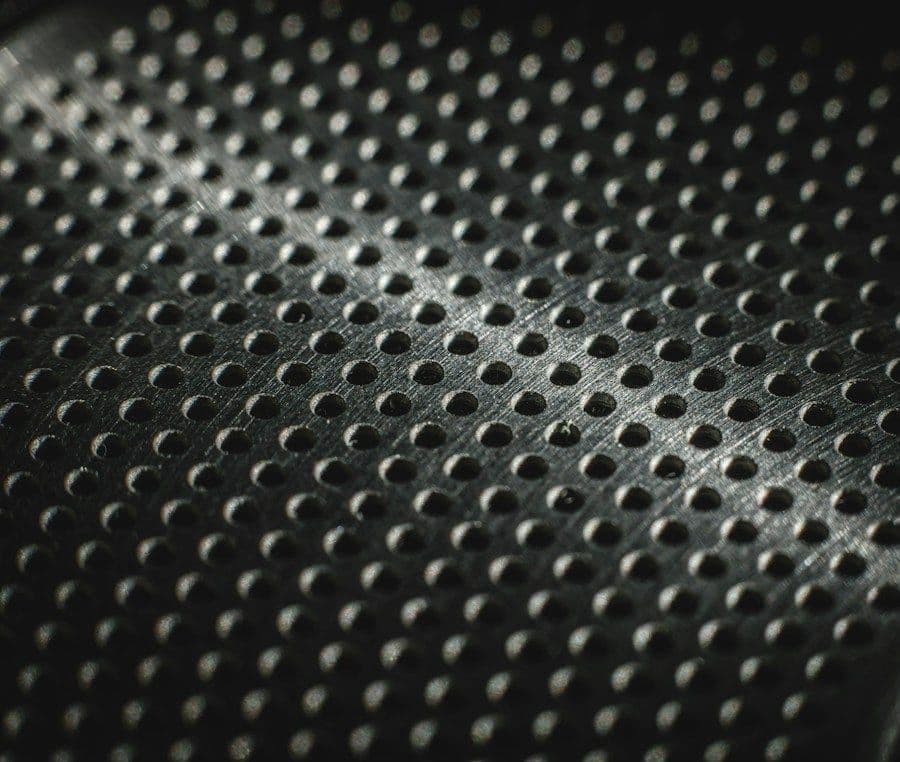 Perforated brushed metal texture